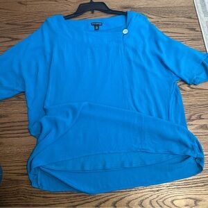 Nina Leonard Vibrant Blue Women's Blouse